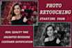 retouch photo edit image professionally