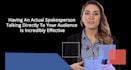 do voiceover or a spokesperson video for your course or company
