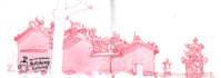 do watercolor style architecture illustration