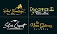 do modern luxury handwritten signature logo design
