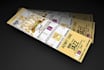design modern even ticket, raffle ticket with quick delivery