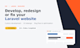 develop, redesign, or fix your laravel PHP website