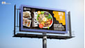 design billboard, sign board, yard sign, hoarding, shop front banner or signage