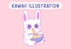 create custom kawaii character illustrations
