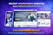 design wordpress website with elementor pro, SEO and mobile friendly