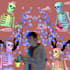 create a vaporwave or synthwave profile picture