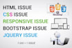 fix html, css, bootstrap and redesign website