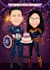 draw amazing  superhero caricature