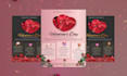 create premium christmas, new year, valentine, flyer, poster designs