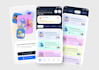do mobile app UI UX design with clickable prototype in figma