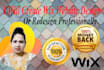 create wix website design or redesign professionally