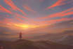 create a landscape, environment art