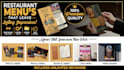design modern and professional restaurant menu design