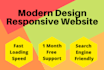 create responsive business website and landing page design