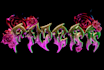 render a metallic modern typographic album cover