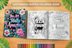 create customized quote coloring pages for KDP, esty