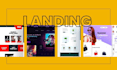 create one page website and landing page design
