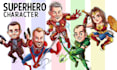 create your hero character in my comic style