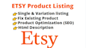 do amazon walmart  shopify ebay etsy product listing optimization