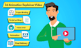create a 2d animation explainer video