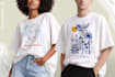 design premium minimalist graphic tees for clothing brands
