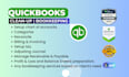 do quickbooks bookkeeping with setup, clean up, catch up and reconciliation