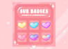 design cute twitch sub badges