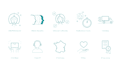 design an original set of icons or pictograms