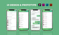 do awesome mobile app UI design in figma with linking