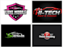 create auto detailing auto mobile and car wash logo design