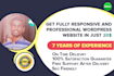 build professional and responsive wordpress website