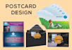 do postcard and catalog design