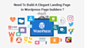 create wordpress landing page and creative page for business
