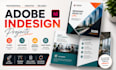 adobe indesign task trifold brochure, flyer, company brochure design