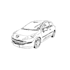 draw a car or motorcycles in scribble art style