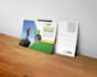 design modern, clean real estate postcard