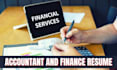 write your professional accountant and banking resume