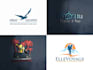 create modern travel agency and tourism logo