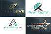 do freight transportation logistic modern construction logo