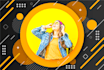 design facebook frame, instagram profile picture frame