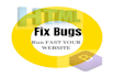 do bug fixing in html, css, javascript and responsive issue in 24hrs