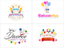 create modern events party and functions logo