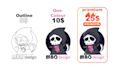 design cute custom logo based on brand strategy, not generic templates