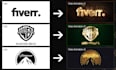 create a gold logo animation video intro in full HD