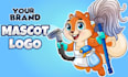 design a mascot logo or cartoon character for your brand
