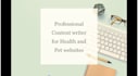develop SEO optimized pet website content, blog and articles