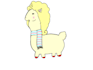 draw people as llamas