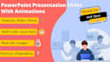 create a powerpoint presentation slides with infographic