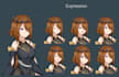 create visual novel anime character