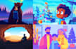 create your  beautiful landscape illustration in 1 day